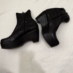 Pedro Garcia Urika Wedge Booties w/zipper